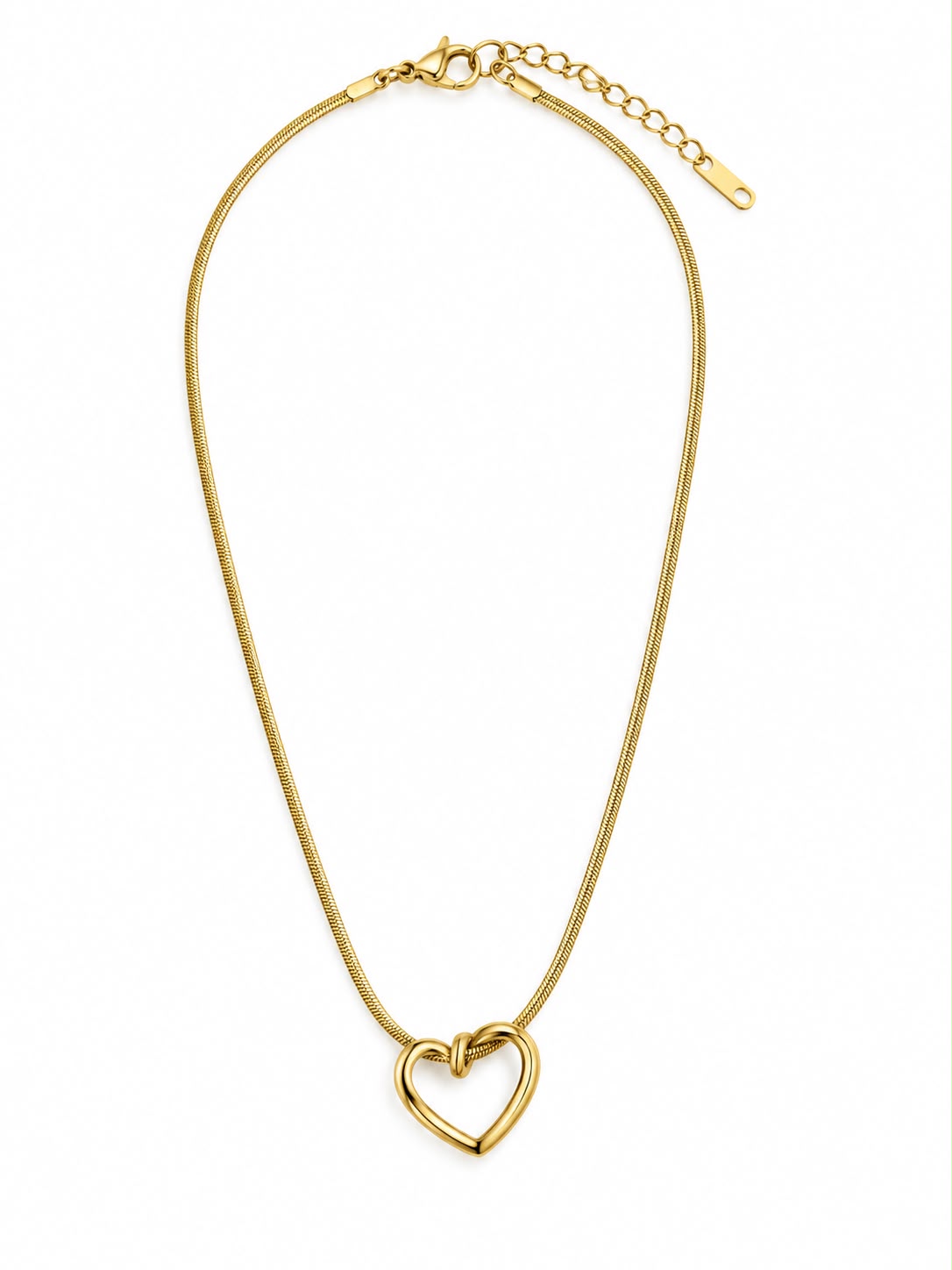 MAYVIKA Love Heart Gold Necklace