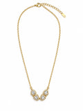 Gold Teardrop Crystal Necklace | MAYVIKA