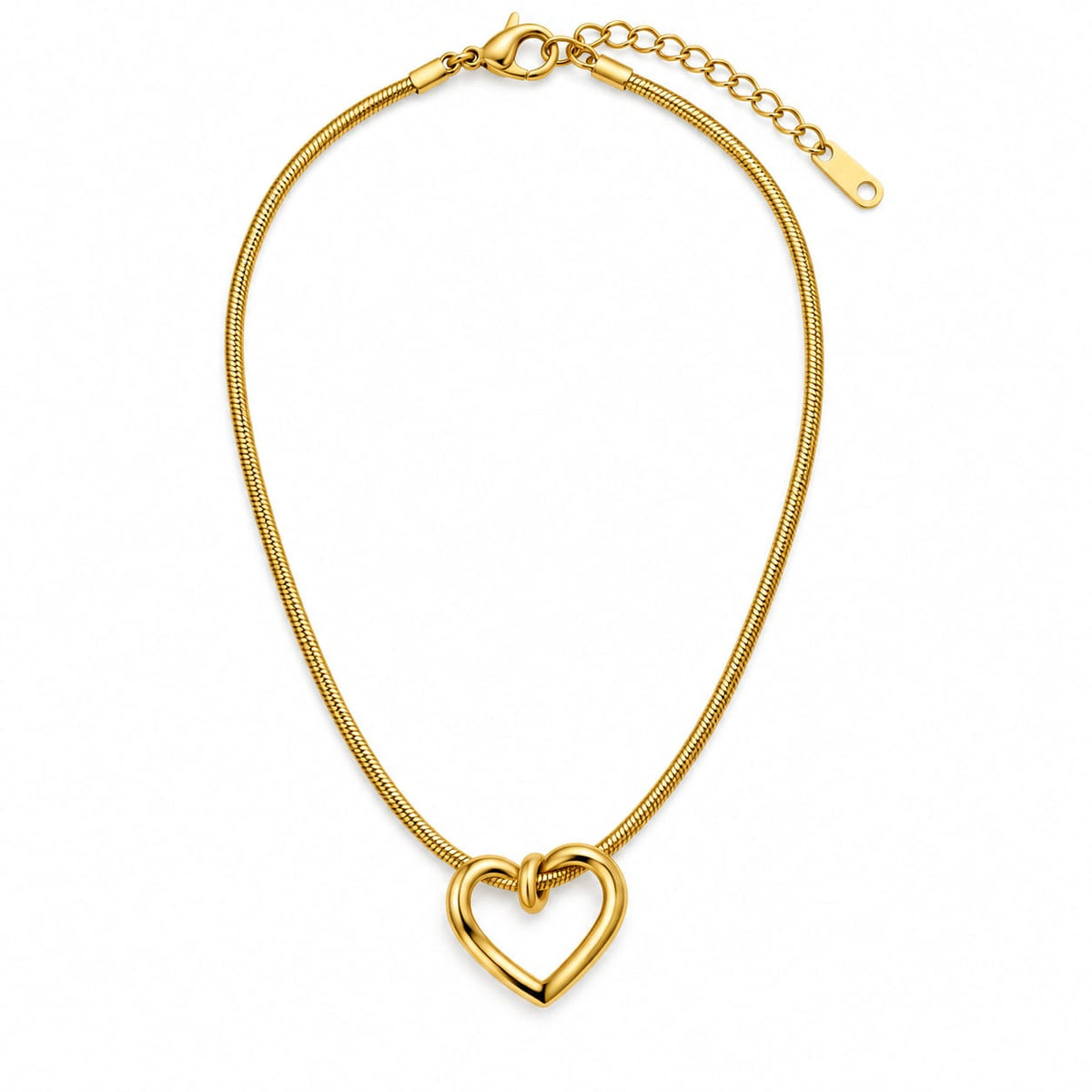 MAYVIKA Love Heart Gold Necklace